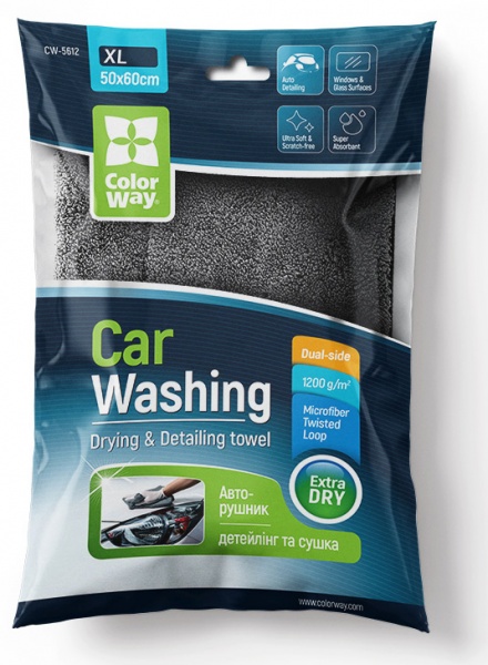 Мікрофібра Extra Dry 1200gsm 50х60см ColorWay 1 шт.