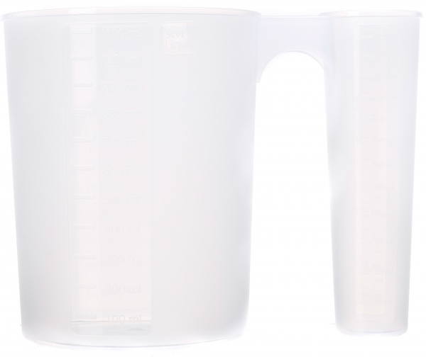 Мірний кухоль подвійний 1200+130 мл пластик Flamberg Smart Kitchen