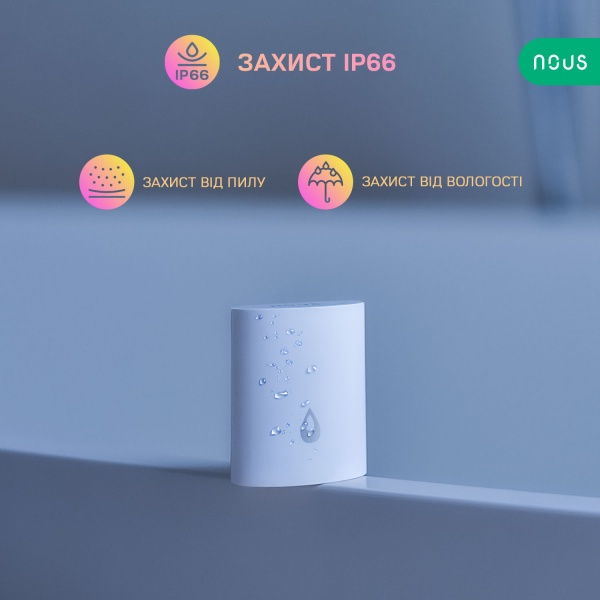 Розумний датчик протікання води Nous E4 (ZigBee) білий 