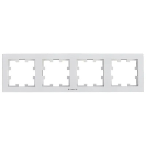 Рамка четырехместная Panasonic Karre Plus 55 горизонтальная белый WDTF08042WH-UA1