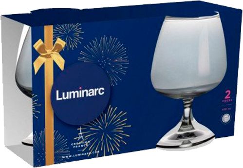Набор бокалов для коньяка Селест Сияющий Графит 410 мл 2 шт P1567/1 Luminarc