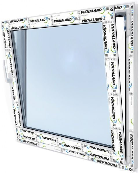 Окно поворотно-откидное VIKNALAND В 58 1000x1000 мм правое 