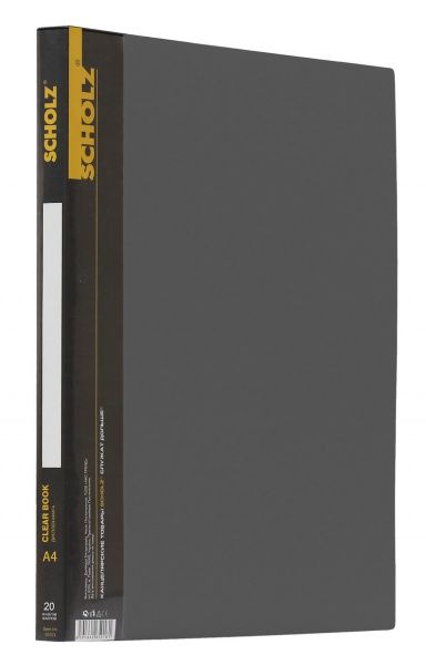 Папка з файлами А4 600 мкм сіра SCHOLZ