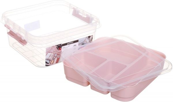Органайзер Beauty розовый 25х26х11 см Gondol Plastic