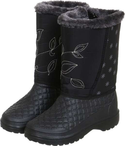 Сапоги Гофра женские (вставка мех) р.38/39 черный