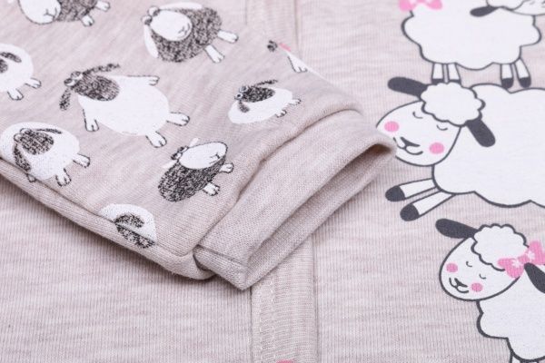 Боди детское для девочки Baby Veres Sheep heat р.74 коричневый 