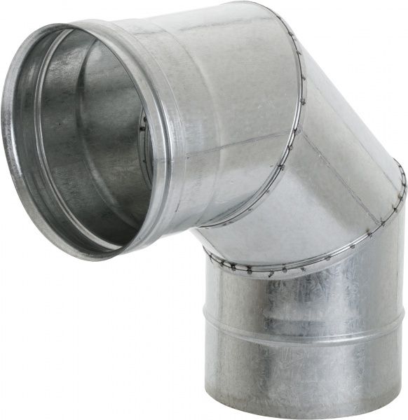 Колено моно 0,55 мм оц Ф130 мм 90°Versia-Lux 