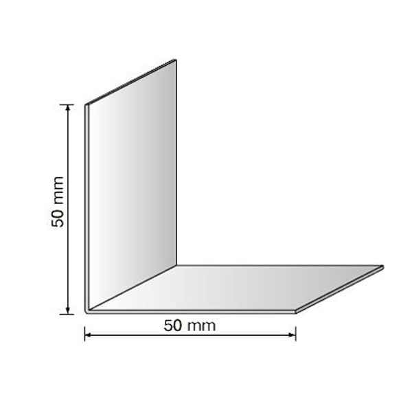 Уголок декоративный ПВХ белый 50x50x2750 мм