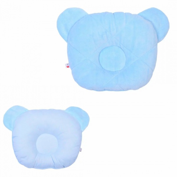Подушка ортопедична Baby Veres Velour Blue Medium блакитний 24x27 см