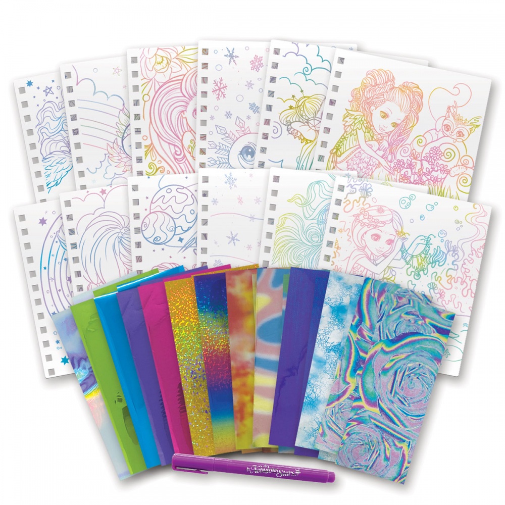 Набір для творчості Nebulous Stars Скетчбук Фантазійне мистецтво з фольги 11025