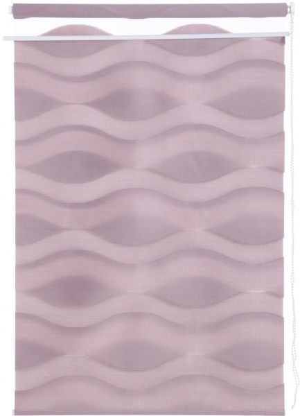 Ролета день-ночь Bella Vita D115 75x160 см волна розовая 