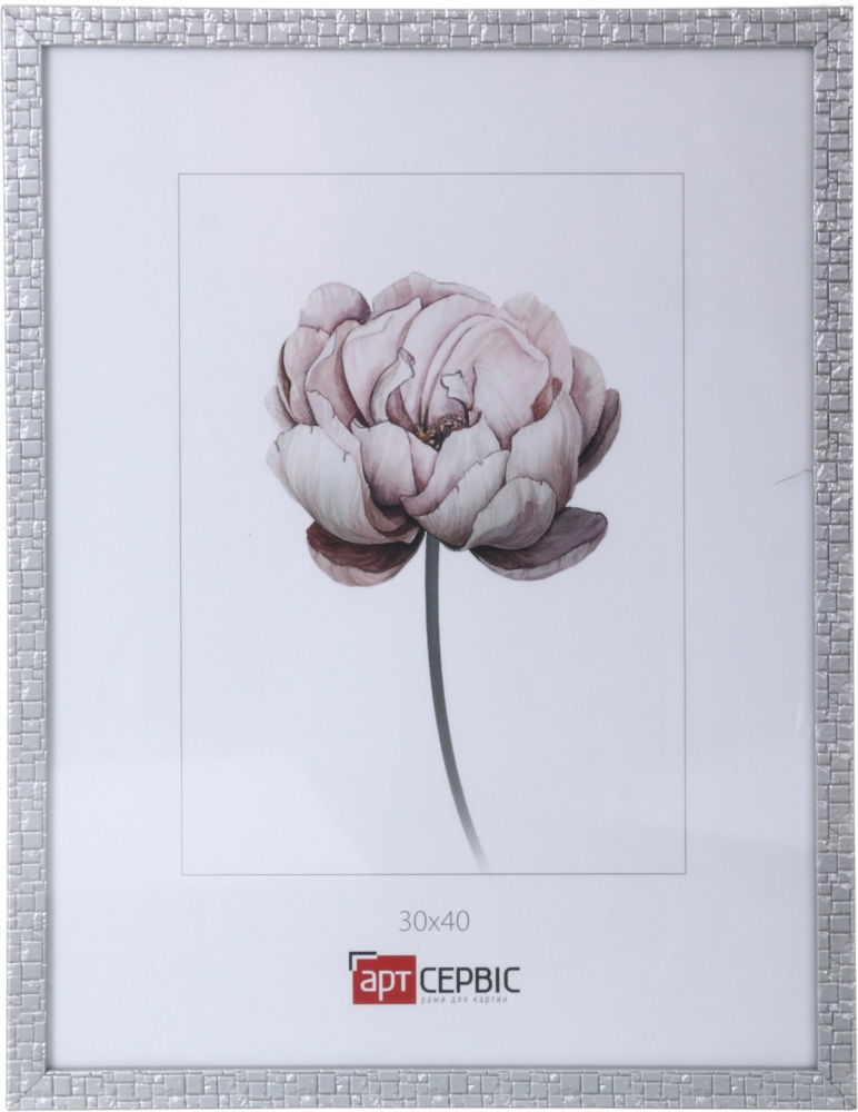 Рамка для фото Арт-Сервіс ЕА-01909 1 фото 30х40 см сріблястий