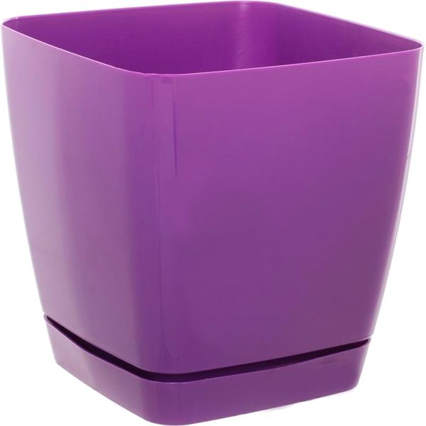Горшок цветочный Декор-Престиж Тоскана-Квадро 15 2.5 л фиолетовый
