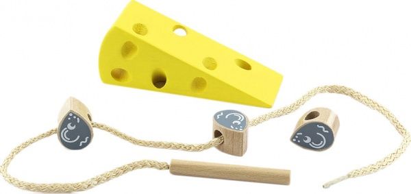 Шнуровка Іграшки з дерева Сыр Д264