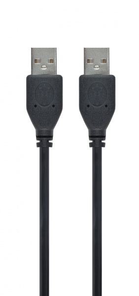 Кабель Cablexpert 1,8 м чорний (CCP-USB2-AMAM-6) USB2.0 A-тато/А-тато 