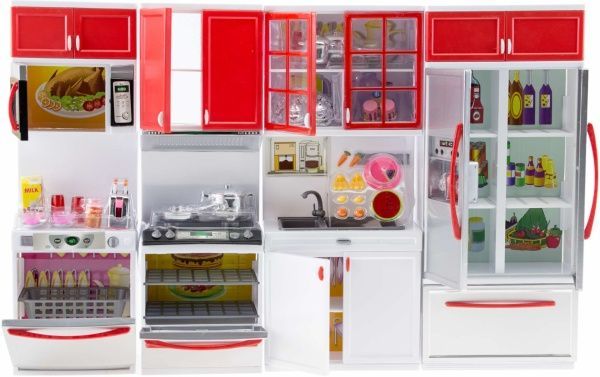 Игровой набор Qun Feng Toys Современная кухня красная 26211