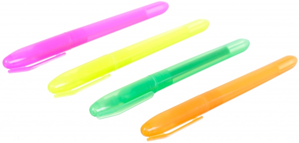 Набор маркеров текстовых UP! (Underprice) 2-4 мм 4 шт разноцветный 