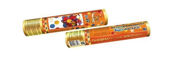 Пневмохлопушка Кружочки 30 см А 55 Танец Огня 