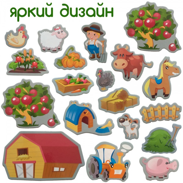 Набір магнітів Magdum Весела Ферма ML4031-10 EN