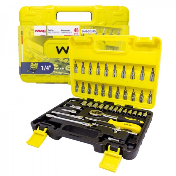 Набор ручного инструмента WMC TOOLS 46 шт. WT-2462-5 EURO