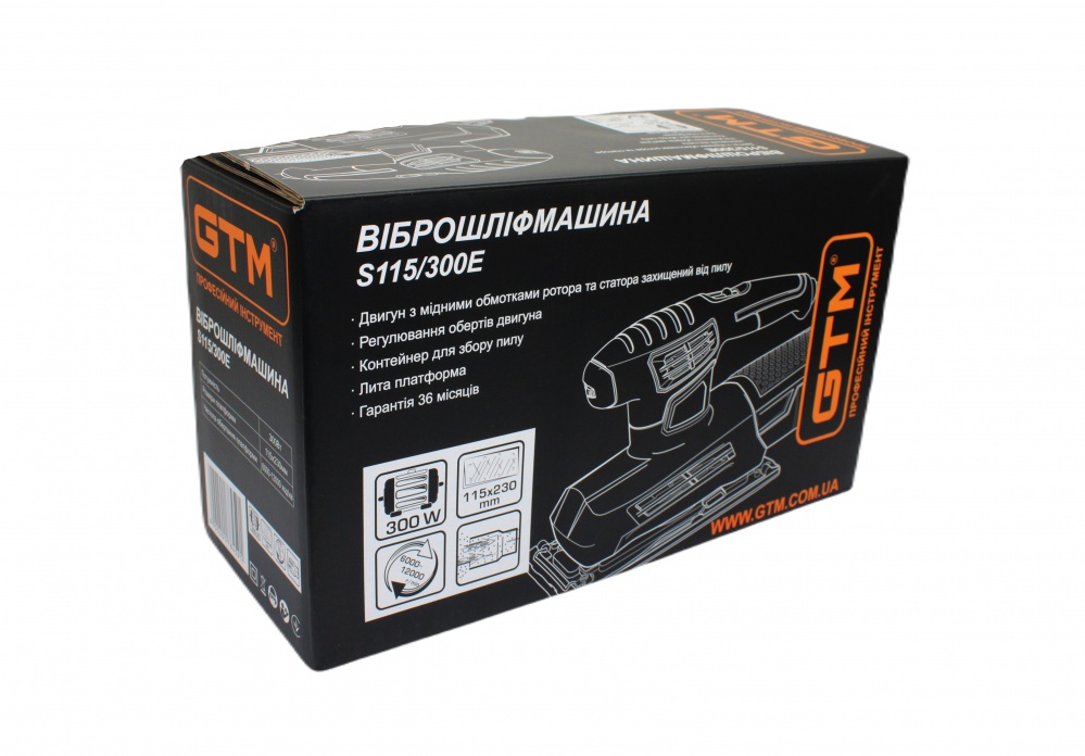 Віброшліфмашина GTM S115/300E