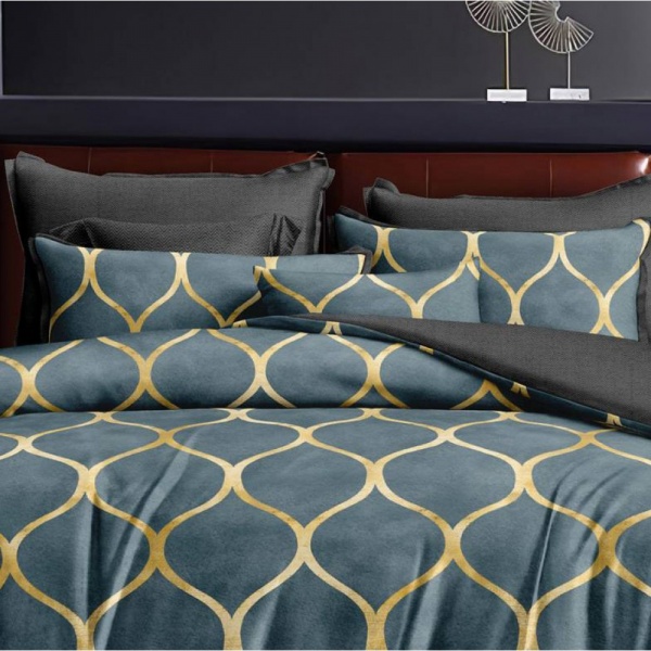 Комплект постельного белья Ninel 1.5 разноцветный принт SoundSleep 