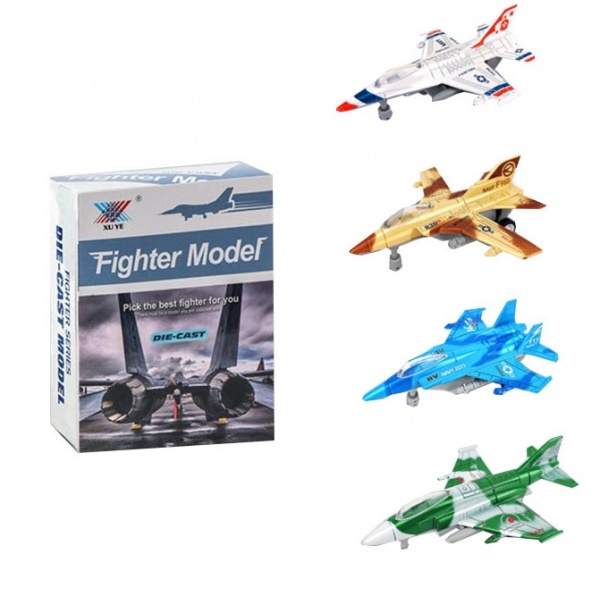 Літак DIY TOYS pull-back 1:180, в асортименті 6809389