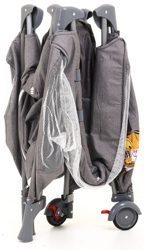 Манеж-ліжко Bambinelli 120х60х76 см темно-сірий H21-A6F4E8