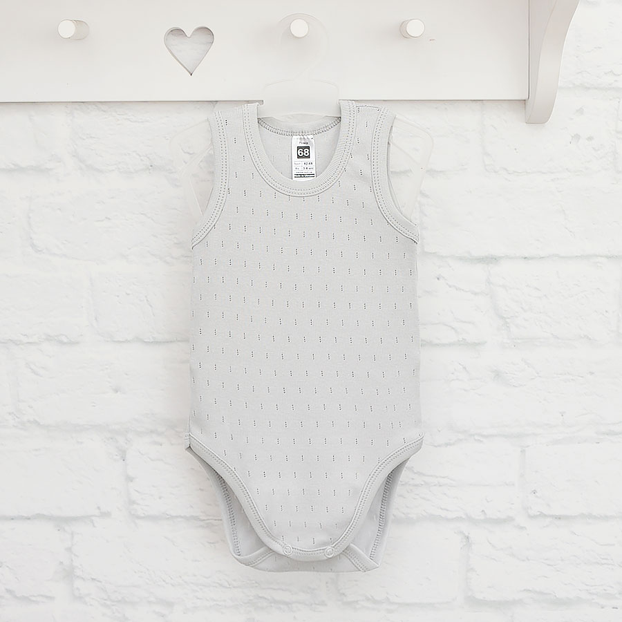 Боді-майка унісекс Blanka р.56-62 сірий 110735