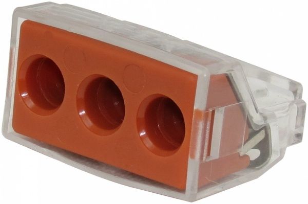 Клемма к распределительной коробке EMT 3х0,75-2,5 мм без пасты 3 шт. красный 