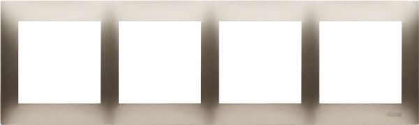 Рамка четырехместная Simon Premium универсальная золотистый DR4/44