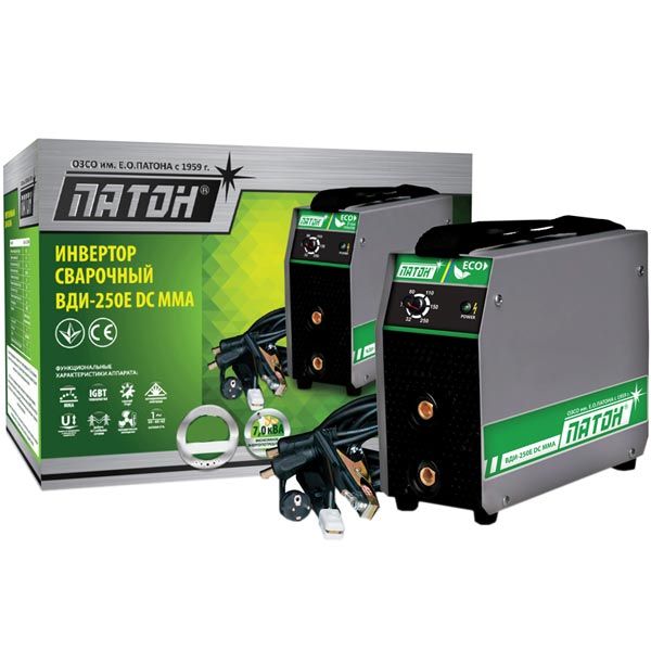 Инвертор сварочный Патон ВДІ-250Е DC MMA 
