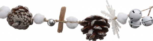 Гирлянда декоративная из колокольчиков и шишек C615X343 1 м