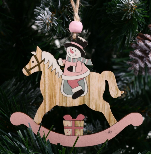 Декорація-підвіска рожева 8х1х10 см DH8047810 