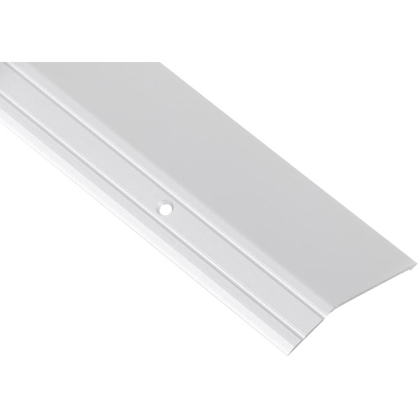 Профиль алюминиевый Braz Line рифленый с отверстиями 20x58,9x2700 мм серебро