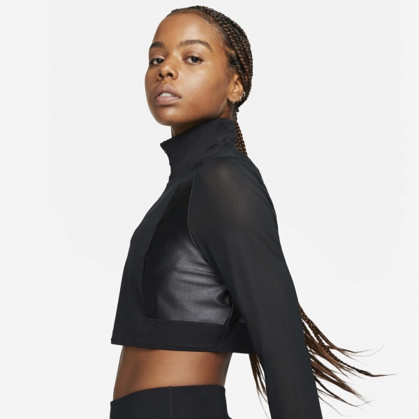 Джемпер Nike SDC W NKCT PRT 1/2 ZIP TOP DD3865-010 р. S чорний