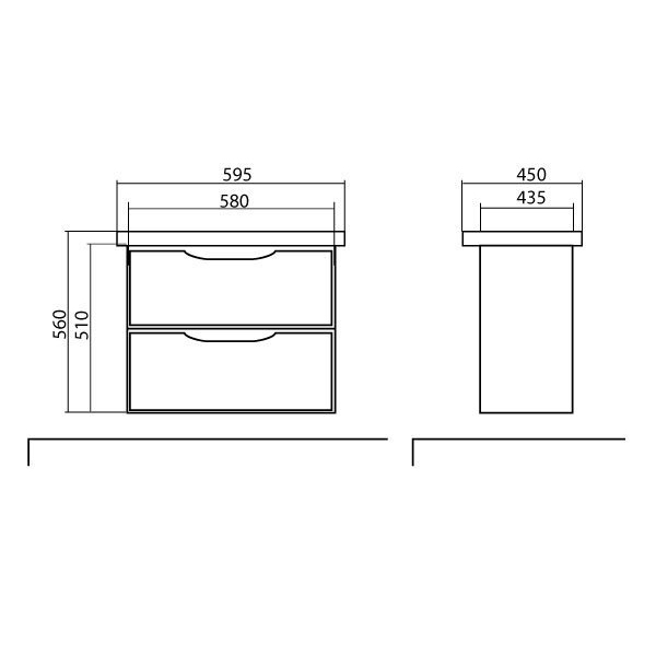 Тумба Aqua Rodos Венеция 60 з умывальником City 