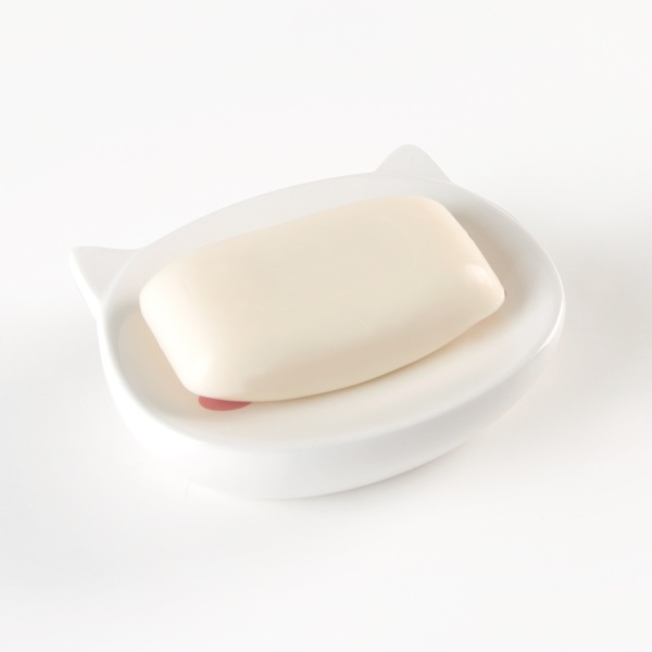 Мыльница Cute Cat BA-20 White