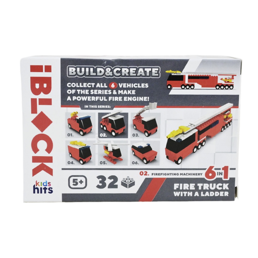 Игрушка-конструктор Iblock Kids hits JUNIOR Пожарная (в ассортименте) KH51/004