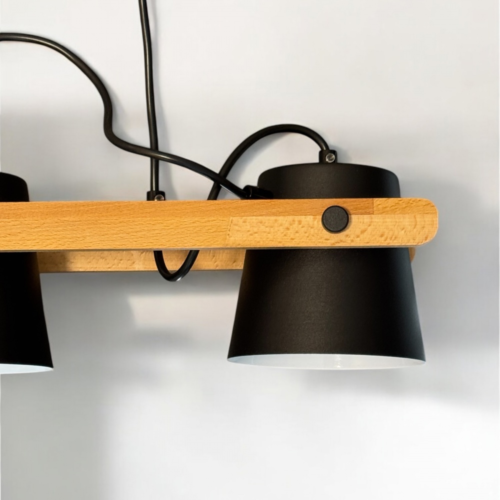 Люстра подвесная LIGHT SET VOLOSHKA RL 3x12 Вт /GX53 черный