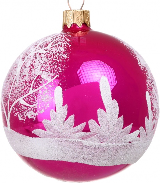 Шар новогодний мульти d 80 мм в ассортименте