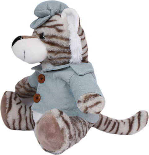 Сувенір новорічний тигр в кепці і піджаку 20 см 