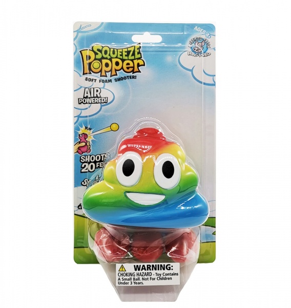 Игрушка Squeeze Popper Стреляющая фигурка Кучка в ассортименте 55616 