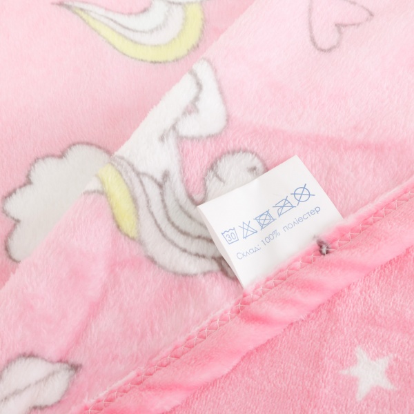 Плед Lotus Единороги 100x120 см розовый 21kf-05 