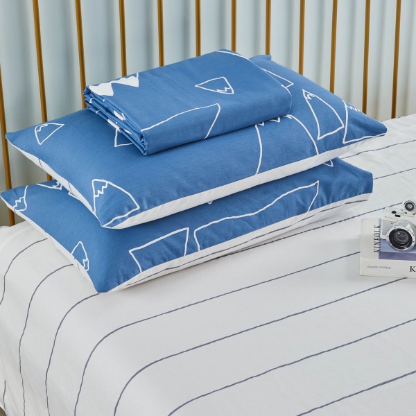 Комплект постільної білизни Montana 1,5 синій La Nuit 