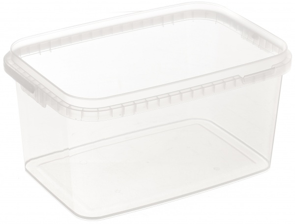 Відро без кришки Пласт-Бокс прямокутне 5 л прозорий 