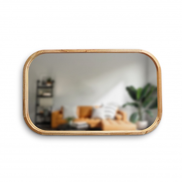 Зеркало настенное Luxury Wood Reliability SLIM ясень натуральный 600x800 мм 