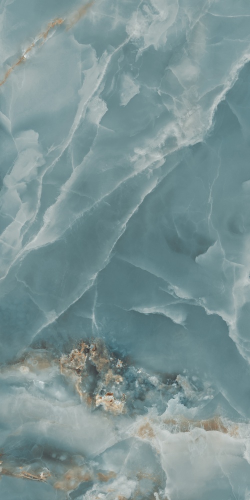 Плитка Cerossa Ceramica MARMO ONICE TEAL high glossy 60х120 см