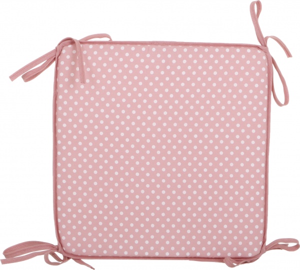 Подушка на табурет Joy розовый горошек 37х37х2 см