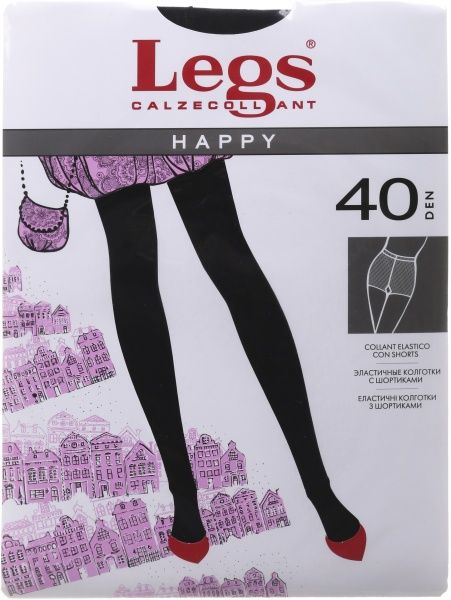 Колготки женские Legs Happy 40 Den Nero р. 3 черный 1 шт. 